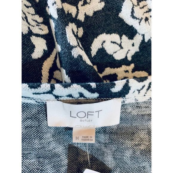 Loft‎ Outlet Womens Damask Style Mid Length Size M - Picture 4 of 8